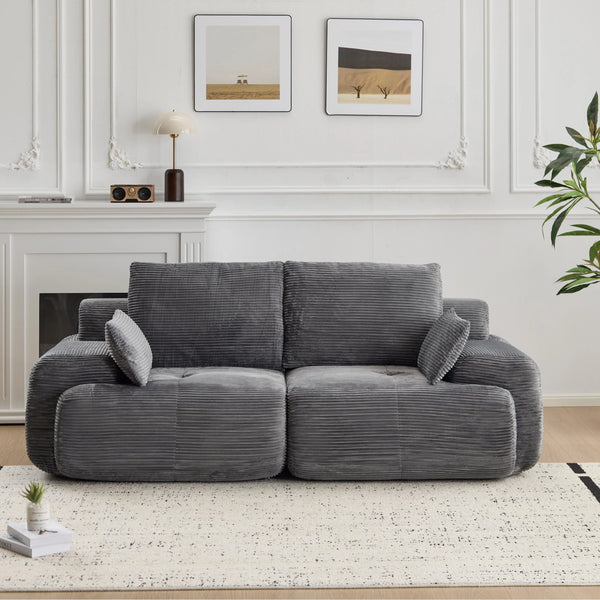 DLE-8 Studio 2 Seater Modular Modern Memory Foam Cloud Sofa, Pet-Friendly, No Assembly Required